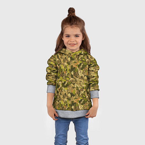 Детская толстовка Белки в дубовом лесу / 3D-Меланж – фото 4