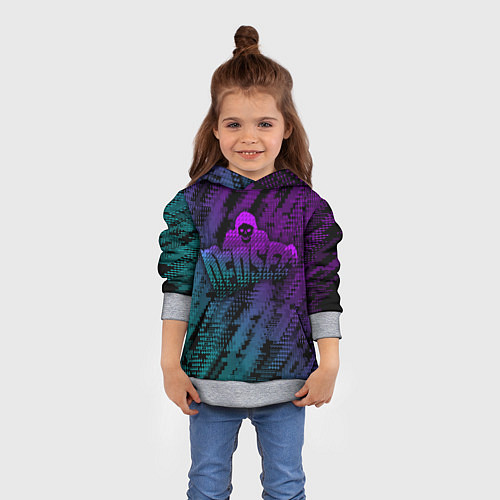 Детская толстовка WATCH DOGS DED SEC NEON / 3D-Меланж – фото 4