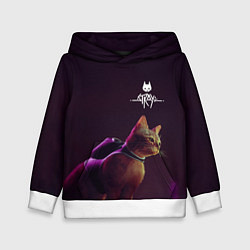 Толстовка-худи детская Stray: Wandering Cat, цвет: 3D-белый