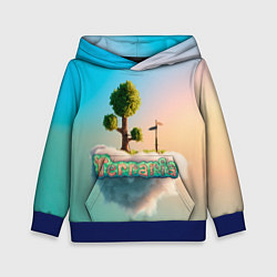 Толстовка-худи детская Облако в Террарии, цвет: 3D-синий