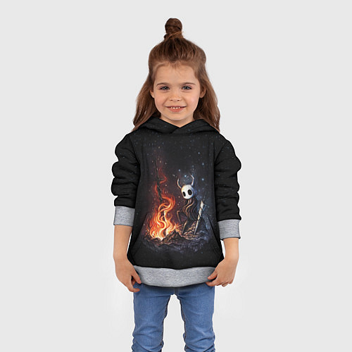 Детская толстовка HOLLOW KNIGHT У КОСТРА / 3D-Меланж – фото 4
