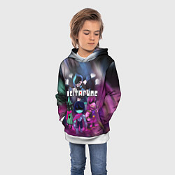Толстовка-худи детская DELTARUNE ГЕРОИ В БОЙ!, цвет: 3D-белый — фото 2