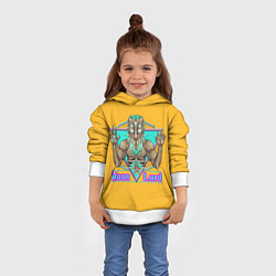 Толстовка-худи детская Moon lord, цвет: 3D-белый — фото 2