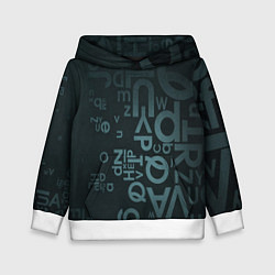 Толстовка-худи детская Хаотичные мысли гения, цвет: 3D-белый