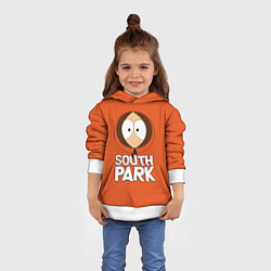 Толстовка-худи детская Южный парк Кенни South Park, цвет: 3D-белый — фото 2