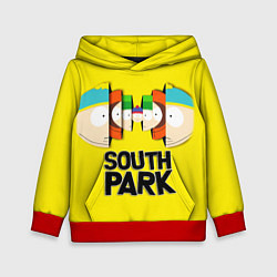 Толстовка-худи детская South Park - Южный парк персонажи, цвет: 3D-красный