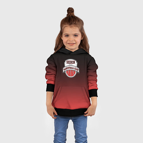 Детская толстовка БАСКЕТБОЛЬНЫЙ КЛУБ SEIRIN / 3D-Черный – фото 4