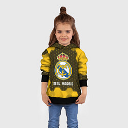 Толстовка-худи детская РЕАЛ МАДРИД Real Madrid Графика, цвет: 3D-черный — фото 2