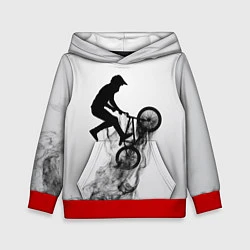 Толстовка-худи детская ВЕЛОСПОРТ BMX Racing, цвет: 3D-красный