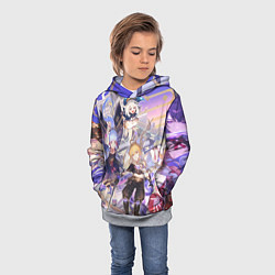 Толстовка-худи детская Genshin Impact - Арка Инадзумы, цвет: 3D-меланж — фото 2