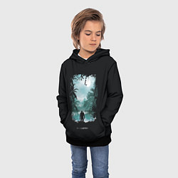 Толстовка-худи детская Спина Нейтана, цвет: 3D-черный — фото 2
