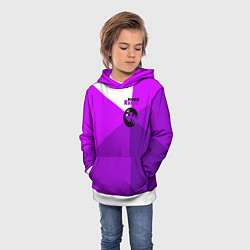 Толстовка-худи детская Bubble Kvass fish emblem, цвет: 3D-белый — фото 2