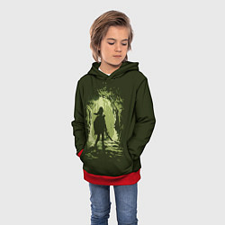 Толстовка-худи детская Link арт, цвет: 3D-красный — фото 2