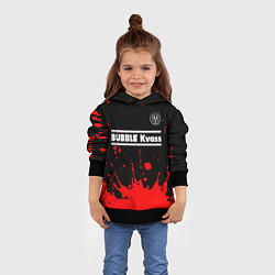 Толстовка-худи детская БАБЛ КВАС Брызги, цвет: 3D-черный — фото 2