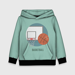 Толстовка-худи детская Basketball Спорт, цвет: 3D-черный
