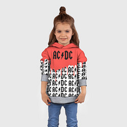 Толстовка-худи детская Ac dc rock, цвет: 3D-меланж — фото 2