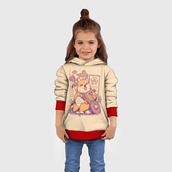 Толстовка-худи детская Стиба Ину Линк, цвет: 3D-красный — фото 2