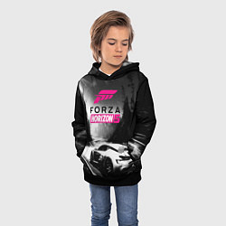 Толстовка-худи детская Forza Horizon 5 - night race, цвет: 3D-черный — фото 2