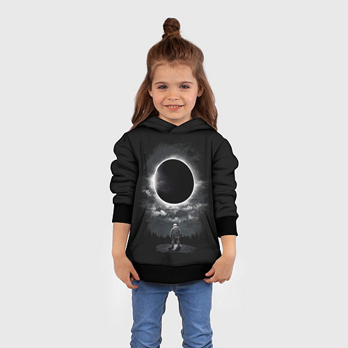 Детская толстовка Затмение Eclipse / 3D-Черный – фото 4