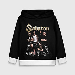 Толстовка-худи детская SABATON САБАТОН, цвет: 3D-белый