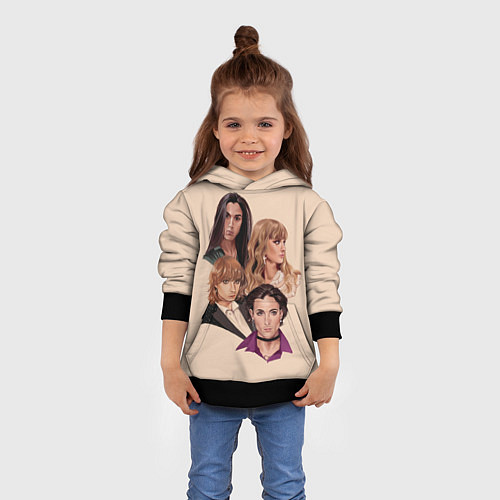 Детская толстовка Манескин арт / 3D-Черный – фото 4