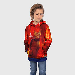 Толстовка-худи детская The Stray, цвет: 3D-синий — фото 2