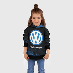 Толстовка-худи детская Volkswagen - Объемный, цвет: 3D-черный — фото 2