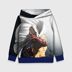 Толстовка-худи детская One Punch Man - Сайтама, цвет: 3D-синий