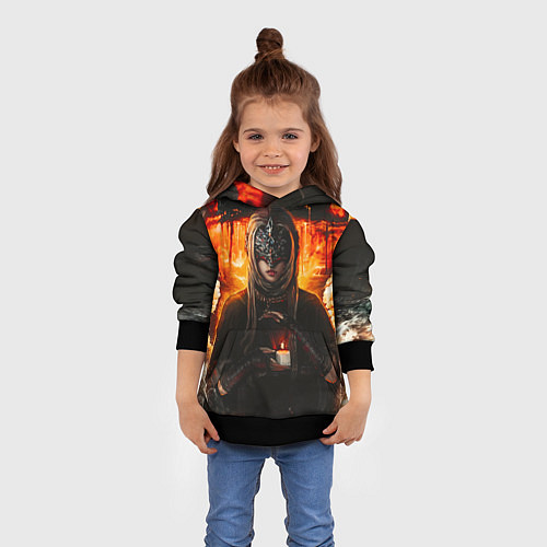Детская толстовка FIRE KEEPER Dark SOULS III Дарк соулс / 3D-Черный – фото 4
