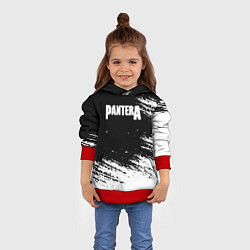 Толстовка-худи детская Pantera Logo, цвет: 3D-красный — фото 2