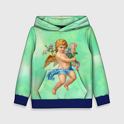 Толстовка-худи детская Ангел Святой, цвет: 3D-синий