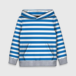 Толстовка-худи детская ТЕЛЬНЯШКА ВДВ В ПОЛОСКУ, цвет: 3D-меланж