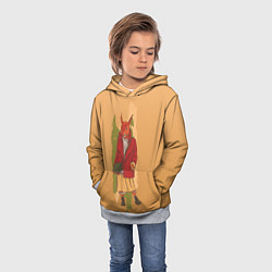 Толстовка-худи детская Белка на стиле, цвет: 3D-меланж — фото 2