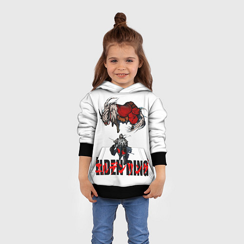 Детская толстовка ELDEN RING время путешествовать Элден Ринг / 3D-Черный – фото 4