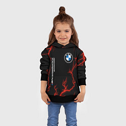 Толстовка-худи детская BMW Autosport Молнии, цвет: 3D-черный — фото 2