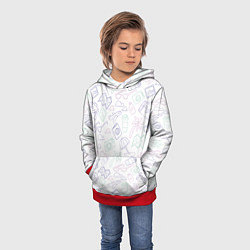 Толстовка-худи детская Все! Еду в отпуск!, цвет: 3D-красный — фото 2