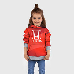 Толстовка-худи детская HONDA хонда, цвет: 3D-меланж — фото 2