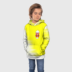 Толстовка-худи детская LALAFANFAN - ЗВЕЗДОЧКА Абстракция, цвет: 3D-белый — фото 2