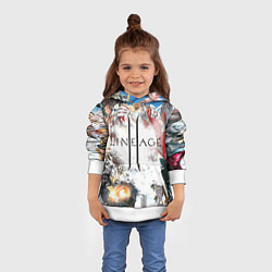 Толстовка-худи детская Hero of Lineage, цвет: 3D-белый — фото 2