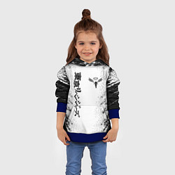 Толстовка-худи детская Токийские мстители Tokyo Revengers logo, цвет: 3D-синий — фото 2