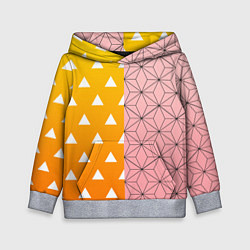 Толстовка-худи детская ЗЕНИТЦУ НЕЗУКО КЛИНОК РАССЕКАЮЩИЙ ДЕМОНОВ, цвет: 3D-меланж