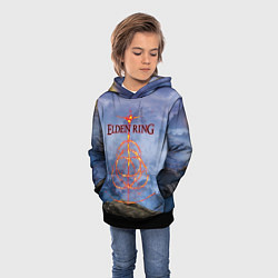 Толстовка-худи детская Elden Ring, Logo, цвет: 3D-черный — фото 2