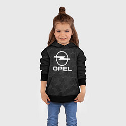 Толстовка-худи детская OPEL 3D, цвет: 3D-черный — фото 2