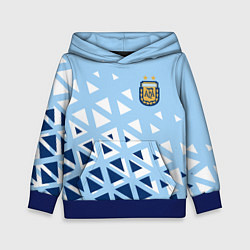 Толстовка-худи детская Сборная Аргентины футбол, цвет: 3D-синий