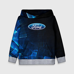 Толстовка-худи детская Ford форд abstraction, цвет: 3D-меланж