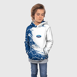 Толстовка-худи детская Форд ford, цвет: 3D-меланж — фото 2