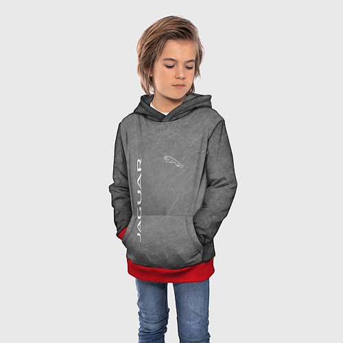Детская толстовка ЯГУАР / 3D-Красный – фото 3
