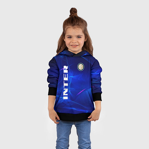 Детская толстовка Inter abstraction / 3D-Черный – фото 4