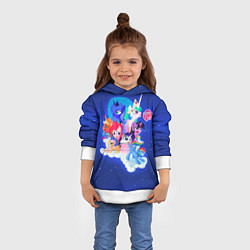 Толстовка-худи детская My Little Pony - май литл пони, цвет: 3D-белый — фото 2