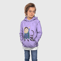 Толстовка-худи детская Ousama Ranking Bojji, цвет: 3D-белый — фото 2